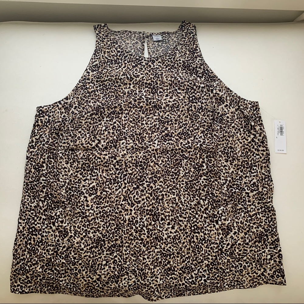 ❤️bundle me❤️NWT Old Navy leopard tank, Sz. L